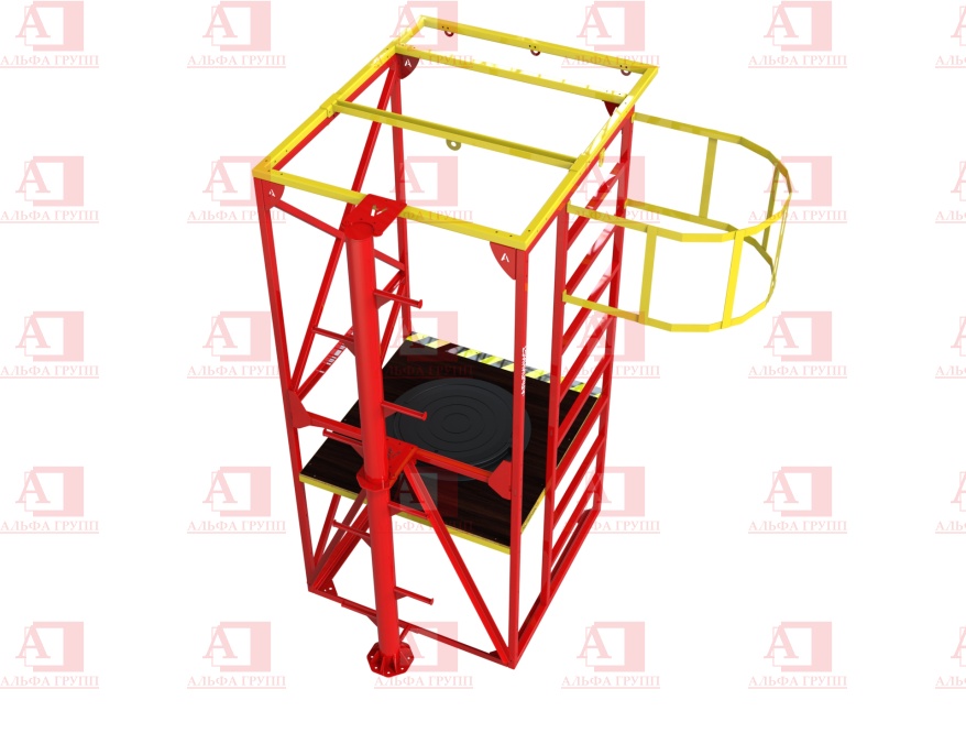 Учебно-тренировочный полигон Альпинист-2-0-6 (2,7м + без бревна) от АЛЬФА ГРУПП для практических занятий на высоте и в замкнутом пространстве с применением средств индивидуальной защиты и стационарных анкерных систем.  